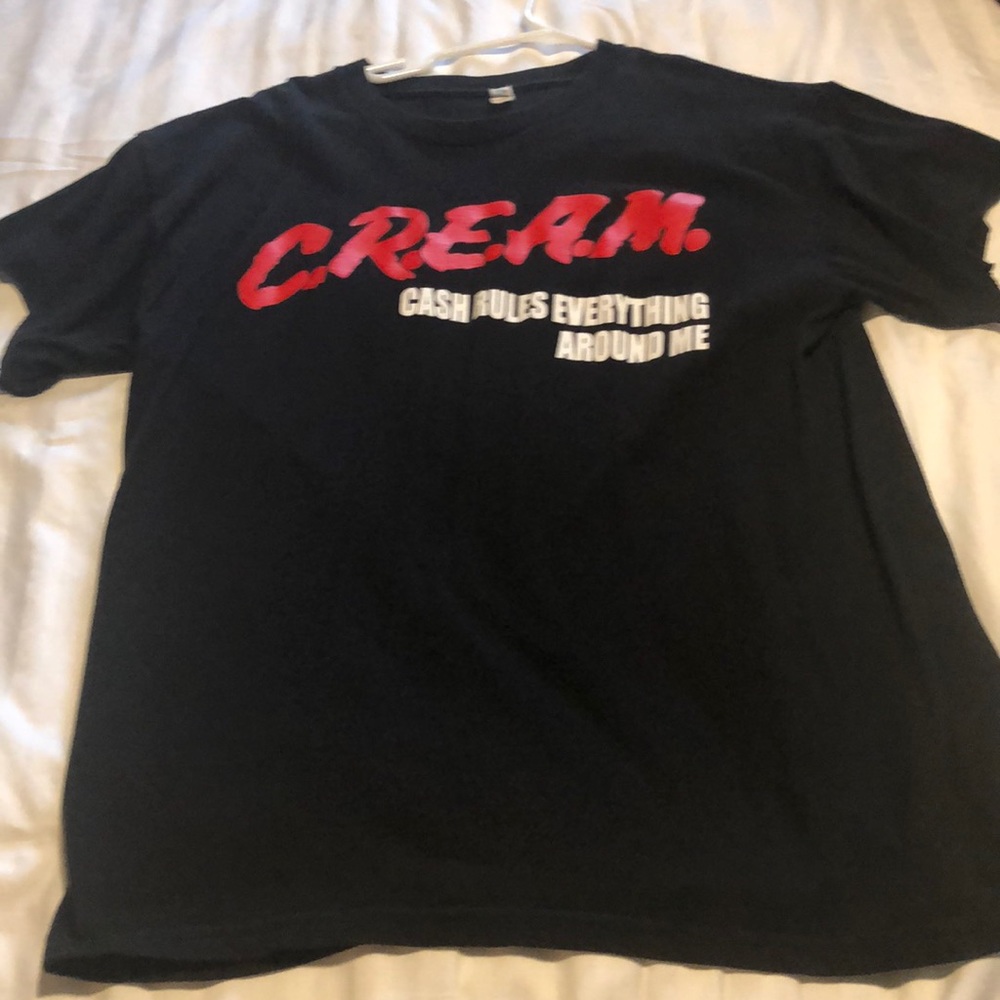 CREAM T SHIRT. WUTANG
